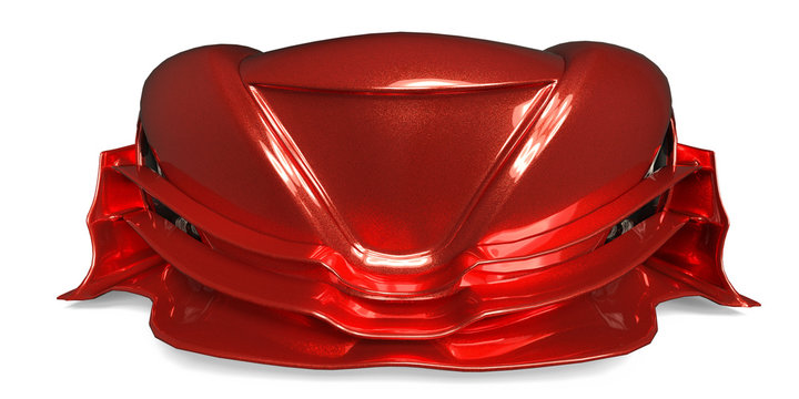 Fototapeta sport car whith no brand in a white background