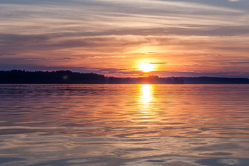  charming sunset on Lake Seliger