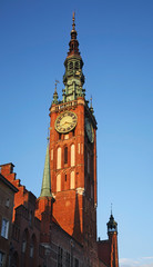 Obraz premium Townhouse at Dluga street in Gdansk. Poland