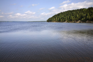 Kama bay near Khokhlovka. Perm krai. Russia