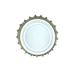Bottle cap isolated on white background.