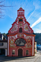 Fototapeta na wymiar Heiligen Geist Spitalkirche Füssen, Allgäu, Bayern, Deutschland 