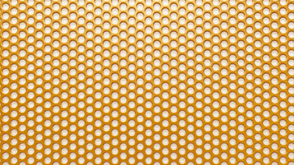 Gold background grille. 3d illustration, 3d rendering.