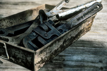 Instrument tool kit.Spanner.