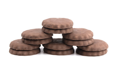 Fudge Covered Chocolate Cookies with Mint Flavor