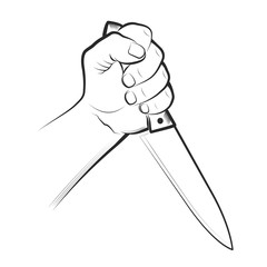 Hand with Knifes