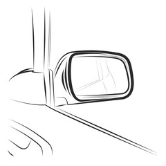 Rearview car mirror