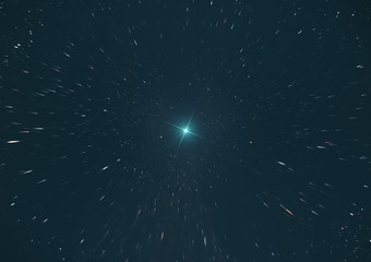 abstract representation of the motion to the centenary supernova at superluminal velocity during...