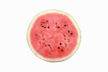 watermelon on a white background isolate macro