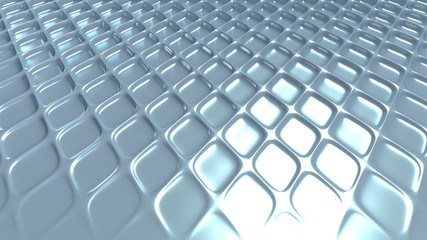 Gray geometric background with relief. 3d illustration, 3d rendering.