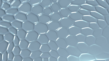 Fototapeta premium Gray geometric background with relief. 3d illustration, 3d rendering.