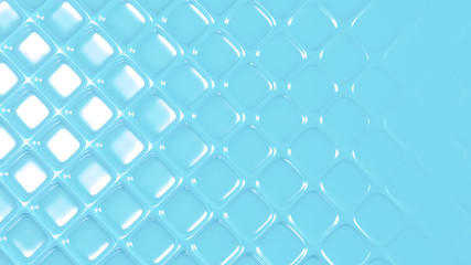 Blue geometric background with relief. 3d illustration, 3d rendering.