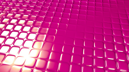 Naklejka premium Pink geometric background with relief. 3d illustration, 3d rendering.