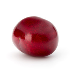 Sweet cherry berry isolated on white background cutout