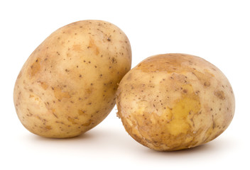 new potato tuber isolated on white background cutout