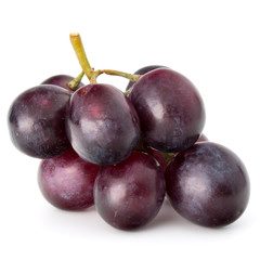 Red grape berry bunch isolated on white background cutout