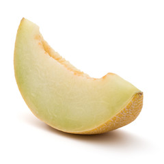 melon slice isolated on white background cutout