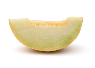 melon slice isolated on white background cutout