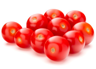fresh cherry tomato isolated on white background cutout