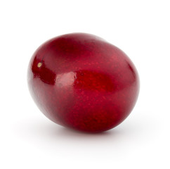 Sweet cherry berry isolated on white background cutout