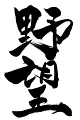 筆文字  野望