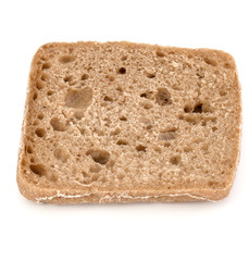 sliced Ciabatta bread isolated on white background cut out