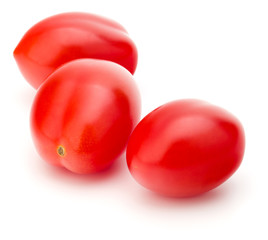 fresh plum tomato isolated on white background