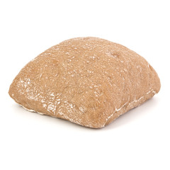 Ciabatta bread isolated on white background cut out