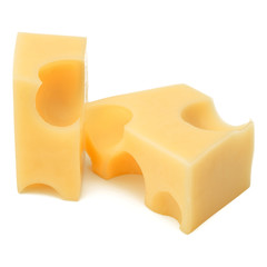 Cheese isolated on white background