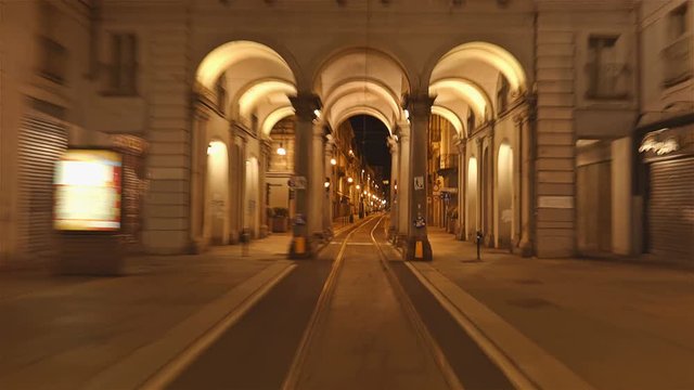 Via Roma, a street in the center of Turin - Italy