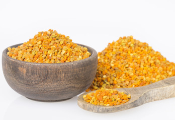 Bee pollen grains - Top view