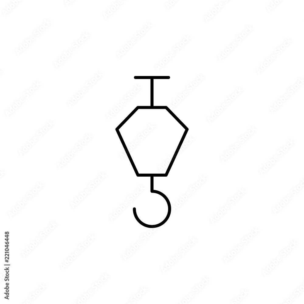 Poster crane icon. element of architecture icon for mobile concept and web apps. thin line crane icon can b