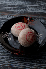 Mustard fresh meat moon cake