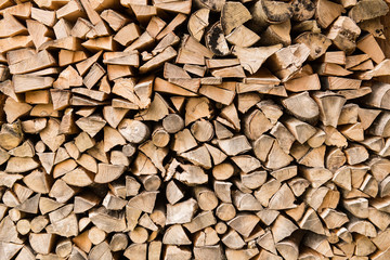 Firewood logs background