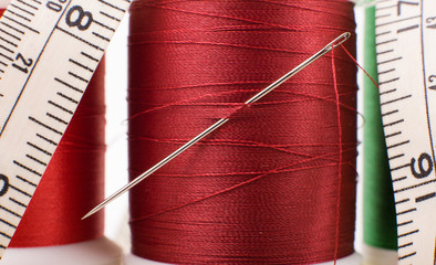 Sewing needle and string tailor craft.