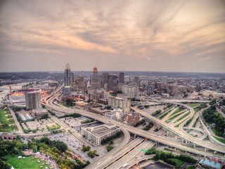 Cincinnati is a City and Urban Center in Ohio - obrazy, fototapety, plakaty