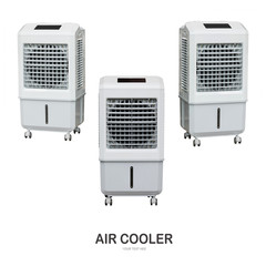 Evaporative air cooler fan with ionizer .