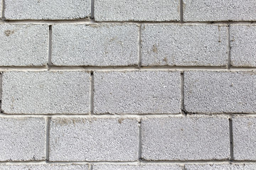 Background wall of cinder block