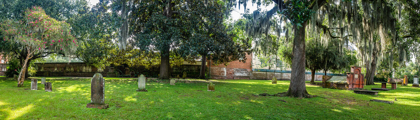 daytime cemetery view