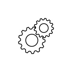 gear icon. Element of business icon for mobile concept and web apps. Thin line gear icon can be used for web and mobile