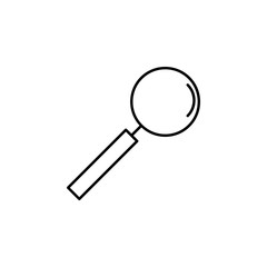 search magnifier icon. Element of business icon for mobile concept and web apps. Thin line search magnifier icon can be used for web and mobile