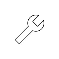 wrench icon. Element of business icon for mobile concept and web apps. Thin line wrench icon can be used for web and mobile