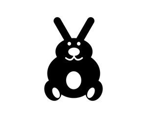 black toy doll playing image vector icon logo symbol set