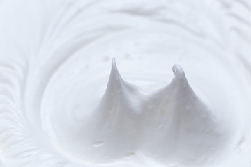 background whipped whites with sugar