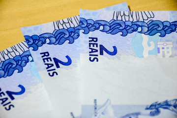 Banknotes of two real