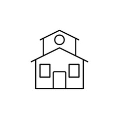 house icon. Element of building and landmark outline icon for mobile concept and web apps. Thin line house icon can be used for web and mobile