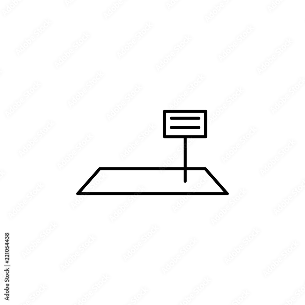Aufkleber house icon. element of building and landmark outline icon for mobile concept and web apps. thin line