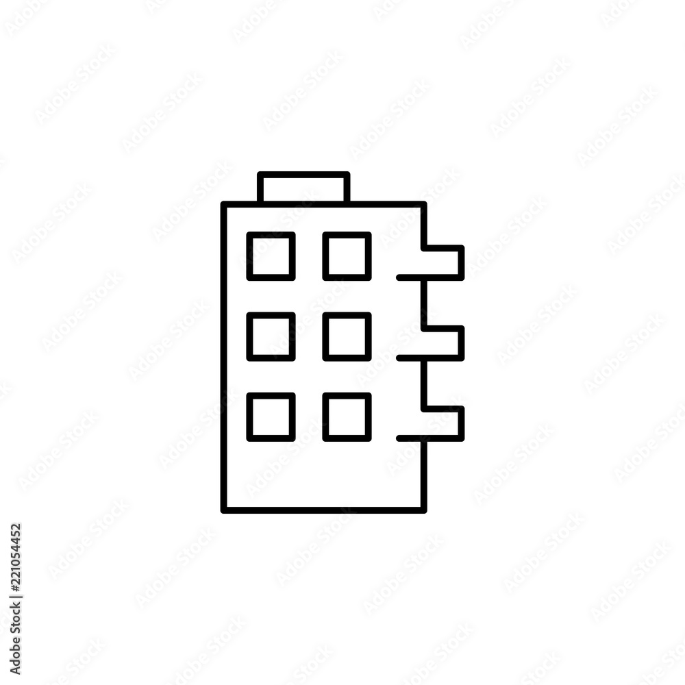 Poster castle icon. element of building and landmark outline icon for mobile concept and web apps. thin lin