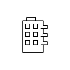 castle icon. Element of building and landmark outline icon for mobile concept and web apps. Thin line castle icon can be used for web and mobile