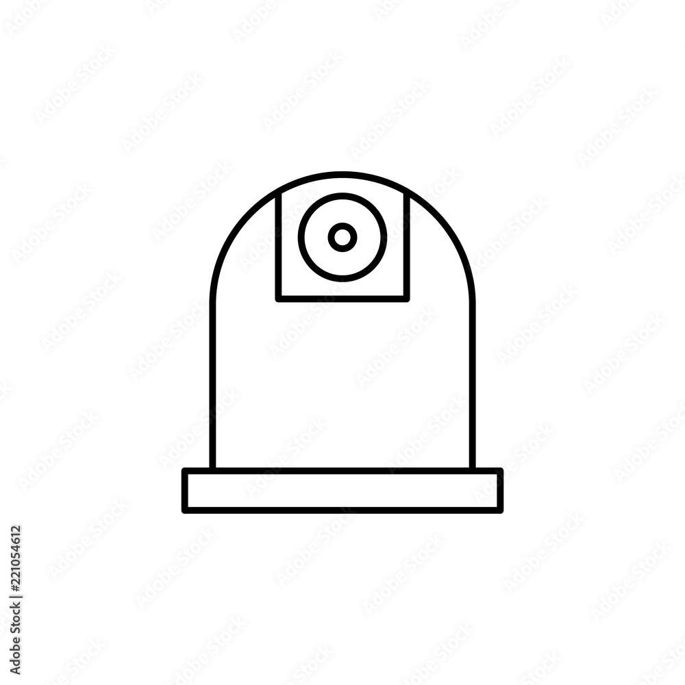 Poster observatory icon. element of building and landmark outline icon for mobile concept and web apps. thi